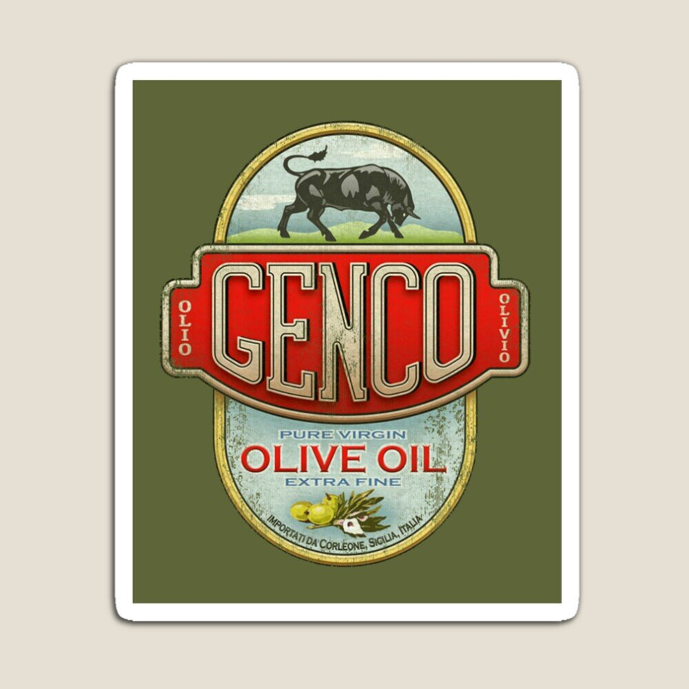 Fridge Magnets The Godfather - Genco Olive Oil Co. Acrylic Meme Decoration for Home Kitchen Office