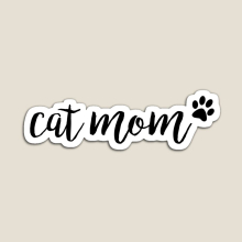 Fridge Magnets cat mom Acrylic Meme Decoration for Home Kitchen Office