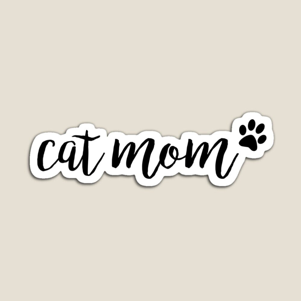 Whibos Fridge Magnets Cat Mom Acrylic Meme Decoration For Home Kitchen Office