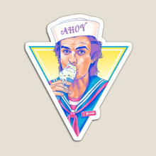 Fridge Magnets Ahoy! Stranger Things Steve Harrington Acrylic Meme Decoration for Home Kitchen Office