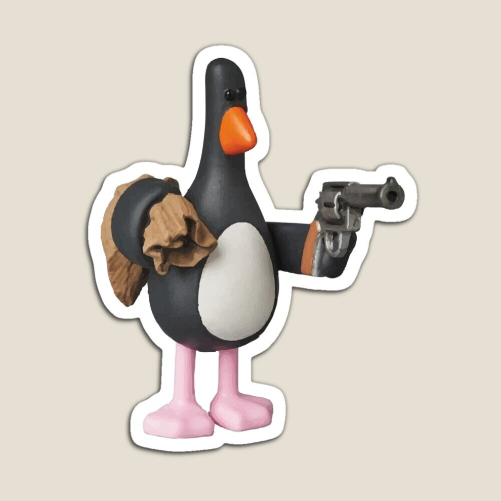 Fridge Magnets Wallace and gromit penguin Acrylic Meme Decoration for Home Kitchen Office