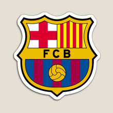 Fridge Magnets FC Barcelona Logo Acrylic Meme Decoration for Home Kitchen Office