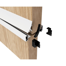 (White inside and outside) Stable Door Weather Seal Rain and Draught Proofing Kit, also for Half and Dutch Doors