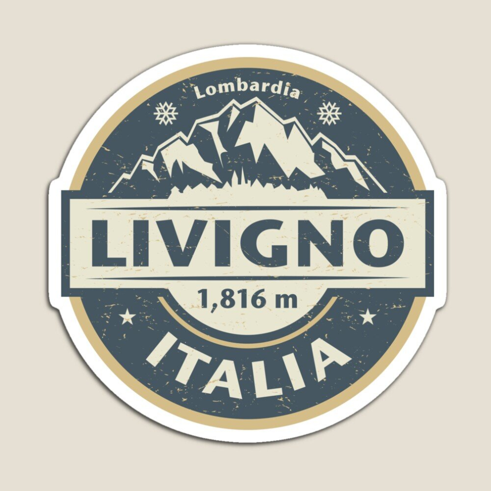 Fridge Magnets Livigno, Italy Acrylic Meme Decoration for Home Kitchen Office