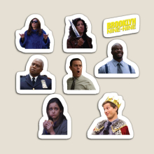 Fridge Magnets Brooklyn 99 sticker pack Acrylic Meme Decoration for Home Kitchen Office
