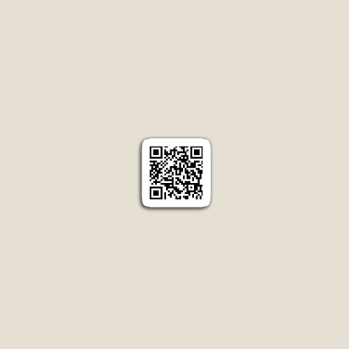 Fridge rickroll qr code sticker Acrylic Meme Decoration for