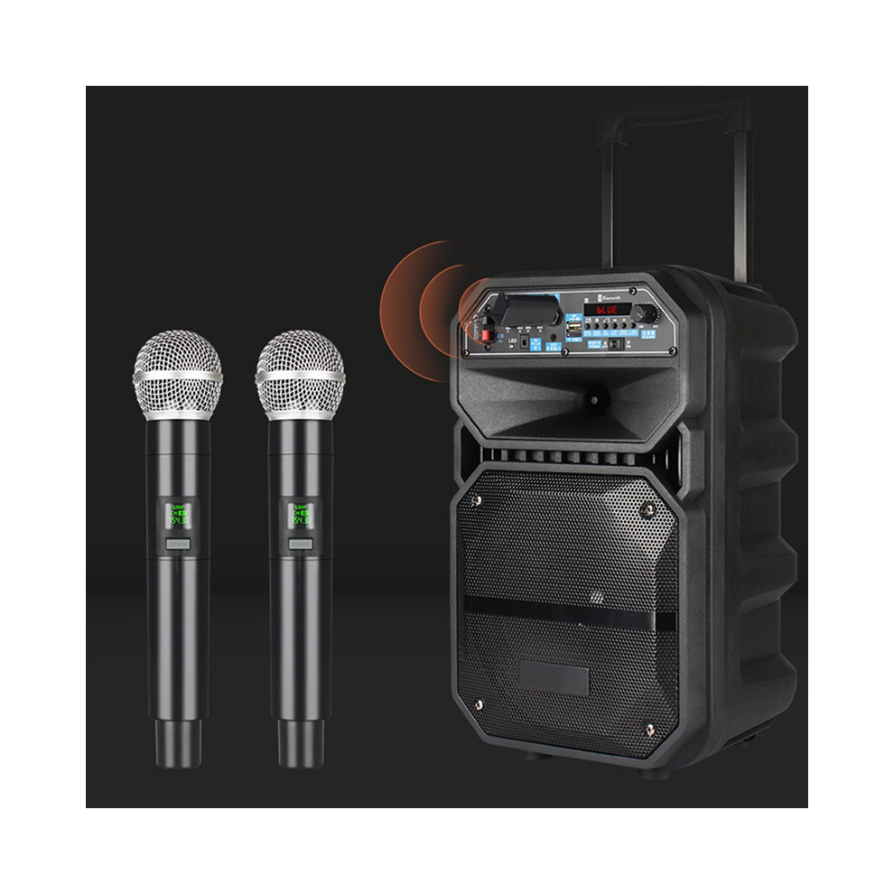 Wireless Microphone Professional UHF Recording Karaoke Handheld 1 Channel Lithium Battery for Stage Church Party School