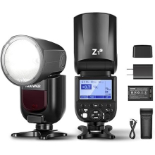 NEEWER Z1-S TTL Round Head Flash Speedlite for Sony with 2 Batteries