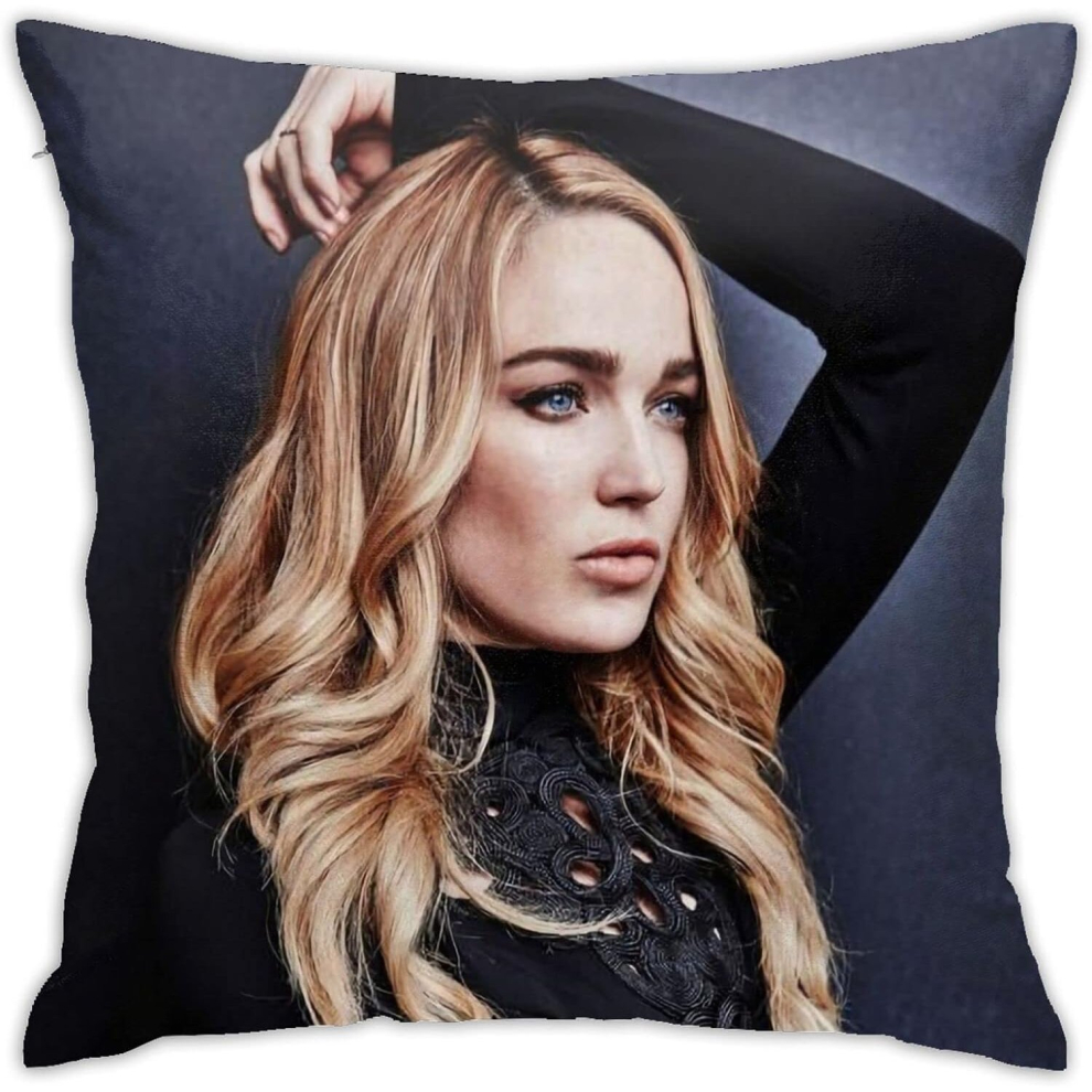 Caity Lotz Pillow Covers Plush Surface Double Sided Printing Pillow case - 18x18 inch-image-OPC-PCQM2HJ-NEW