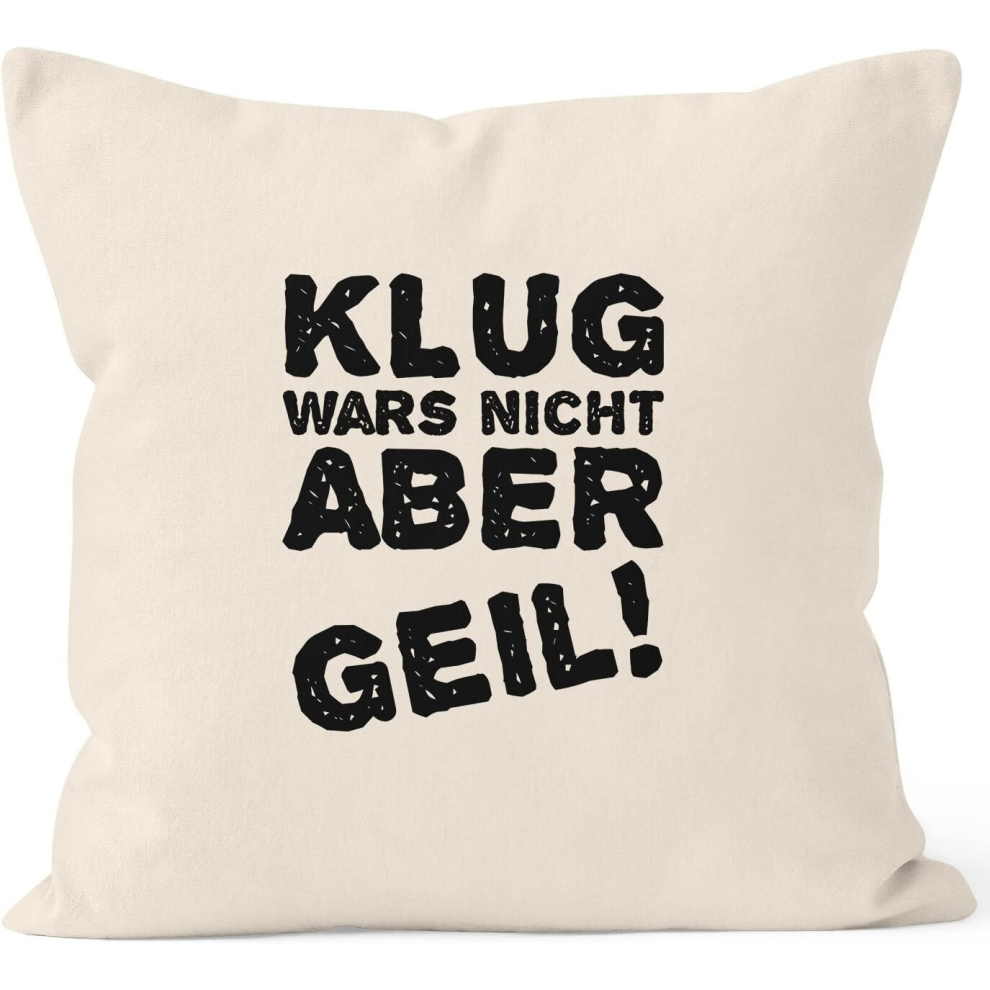 Funny Pillow CaseÂ \u2013Â Klug Wars Nicht Aber Geil. Cushion Case Decorative Scatter Complete Oblong Moon Works 10-image-OPC-PCQKZMZ-NEW