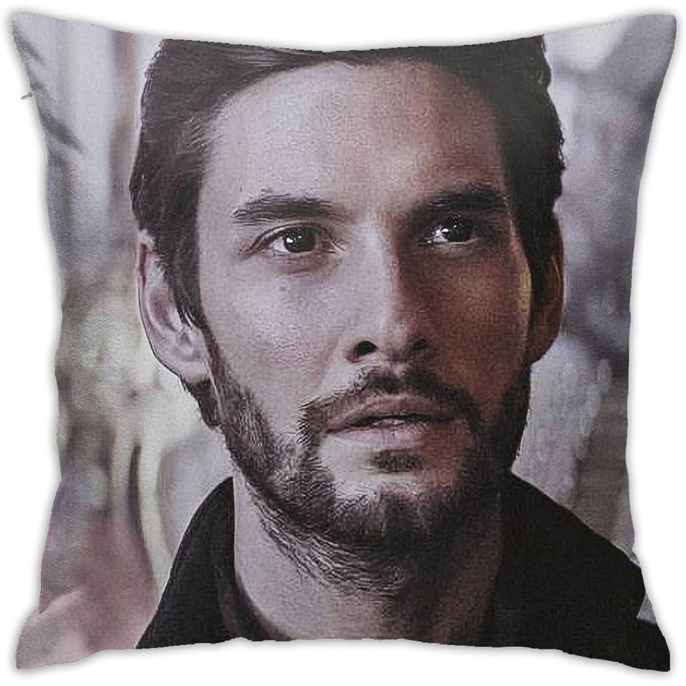Ben Barnes Pillow Covers Double Sided Plush Pillow Cases Dorm Decor for Bedroom Living Room 18x18 inch-image-OPC-PCQM5FF-NEW