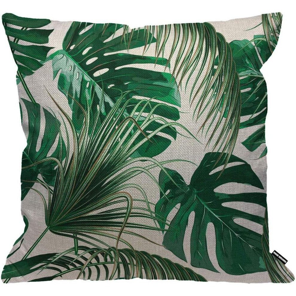 Cushion Cover Palm Leaves Jungle Leaf Cushion Cover Home Decorative for Men/Women/Boys/Girls Living Room Bedroom Sofa Chair Cushion Covers 45 x 45 cm-image-OPC-PCQM6F5-NEW