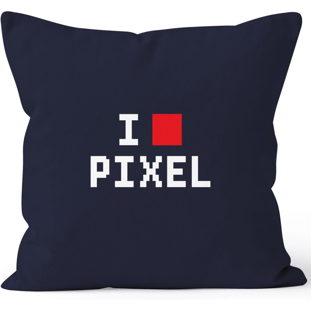 I Love Pixel Cushion Cover Home Decorative Throw Pillow Cushion Cover Cotton Moon Works-image-OPC-PCQM6MB-NEW
