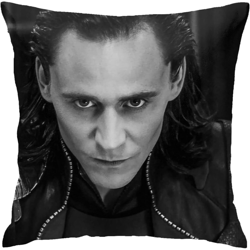 Tom Hiddleston Pillow Covers Double Sided Plush Pillow Cases Dorm Decor for Bedroom Living Room 18x18 inch-image-OPC-PCQM6WR-NEW