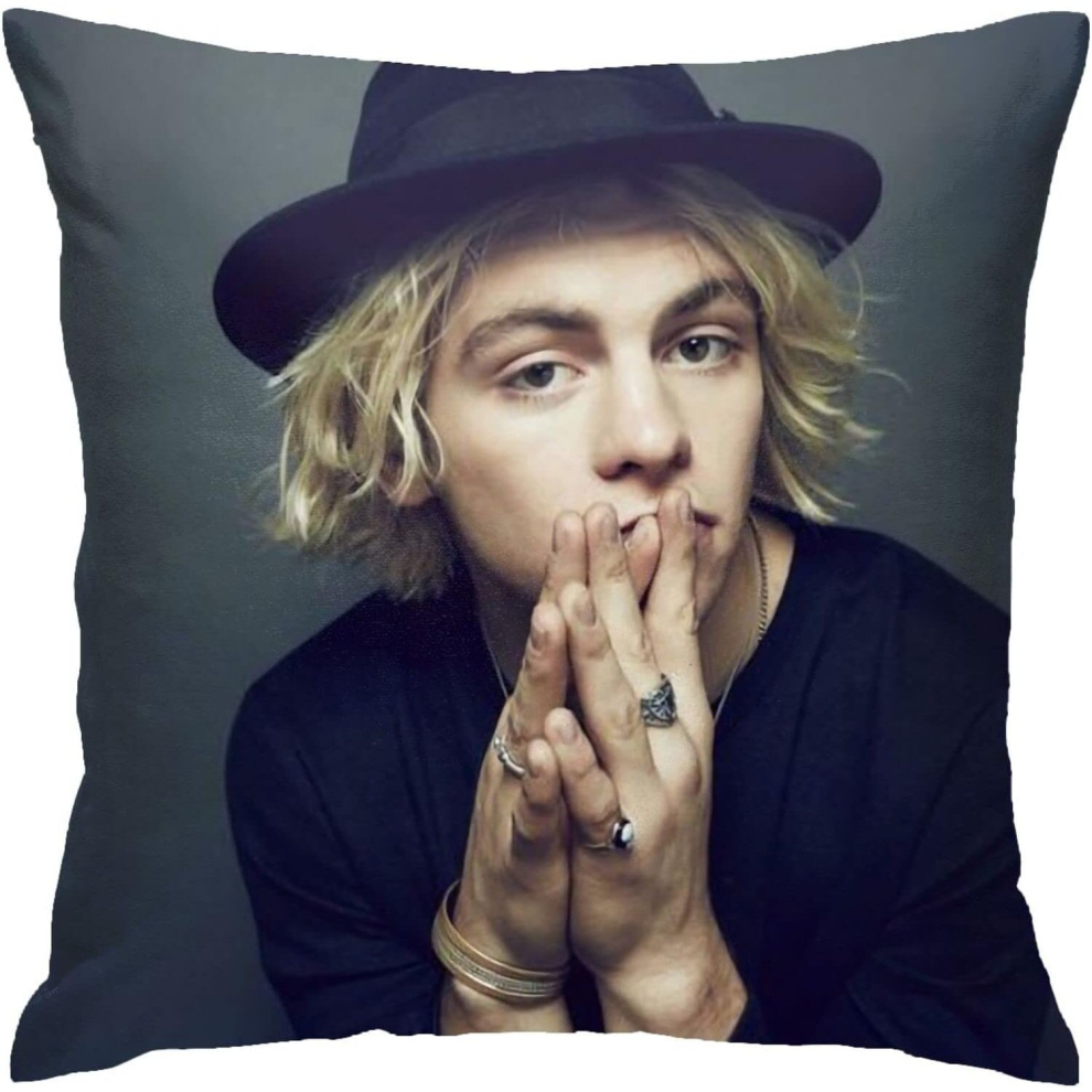 Ross Lynch Pillow Covers Double Sided Plush Pillow Cases Dorm Decor for Bedroom Living Room 18x18 inch-image-OPC-PCQM7GR-NEW