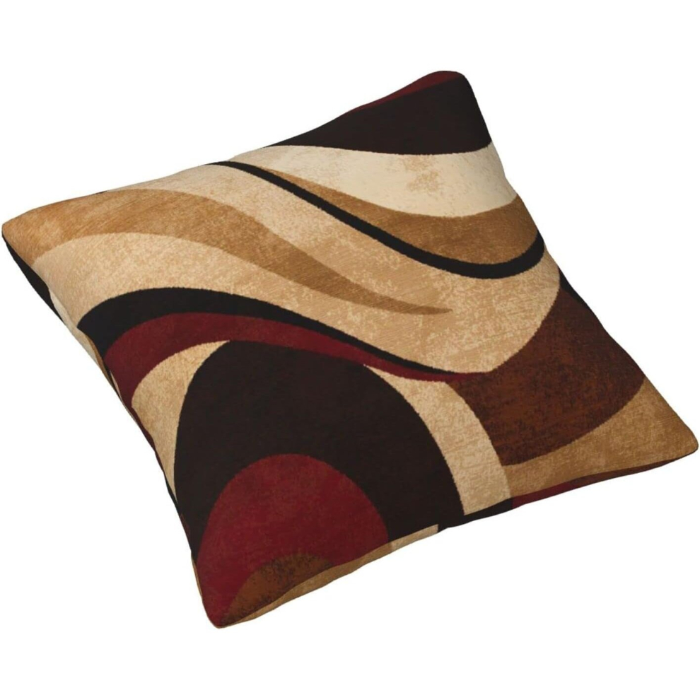 Geometric Circle AreaThrow Pillow Covers 22x22 Inch Decorative Velvet Pillow Cases Square Zipper Pillowcases for Home Decor-image-OPC-PCQM8VJ-NEW