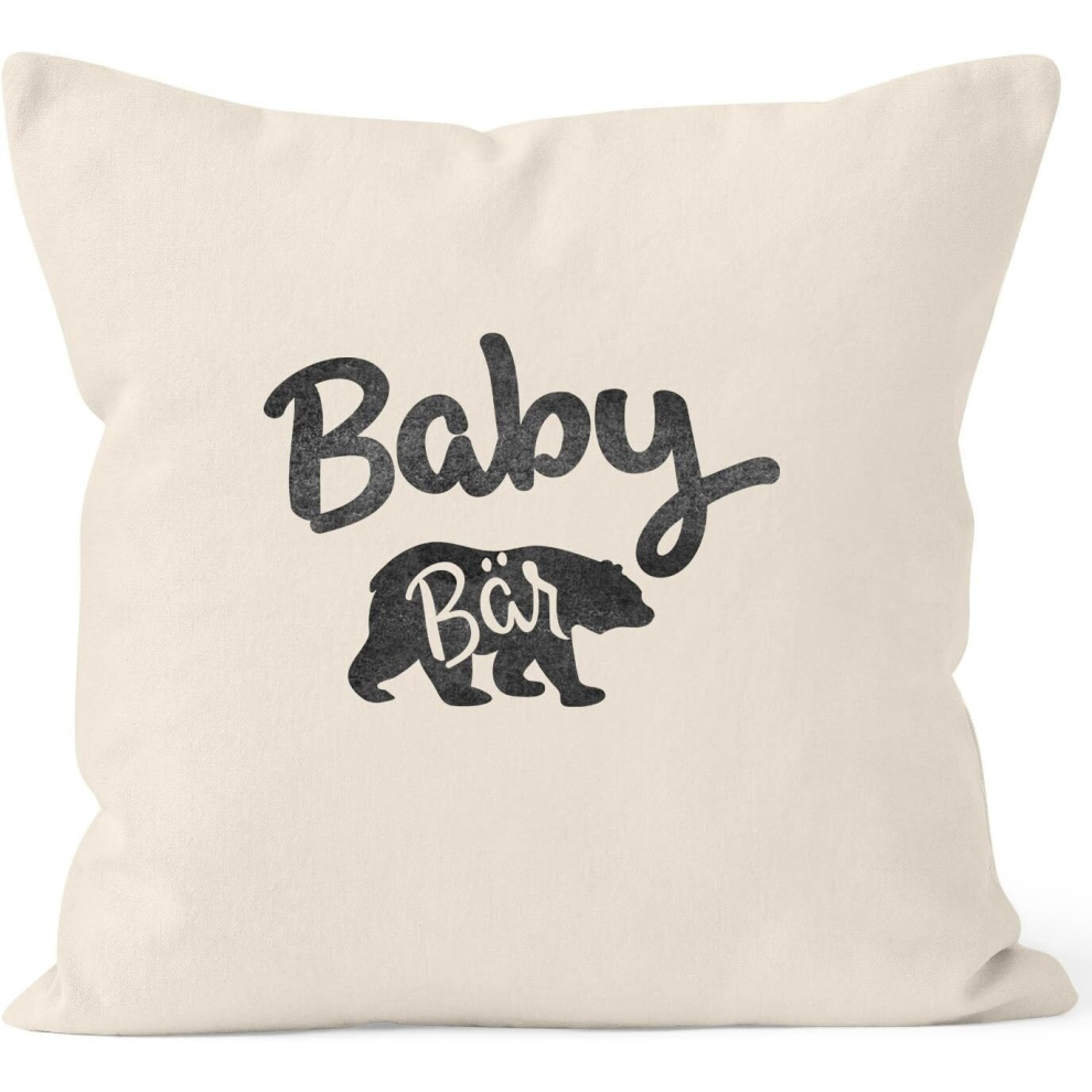 Gift Pillow CoverÂ \u2013Â Mama Papa Bear Cotton Moon Works, 40cm x 40cm-image-OPC-PCQM769-NEW