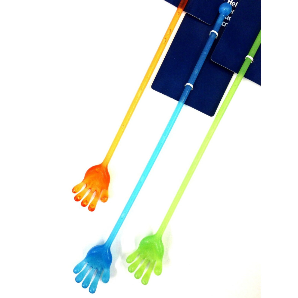 5x Back Scratchers Assorted Colours Stocking Fillers