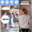 House of Home (70-123cm) EXTENDABLE STAINLESS STEEL WARDROBE RAIL 3
