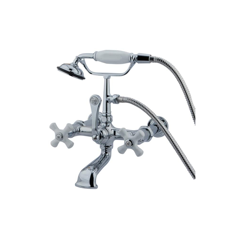 Clawfoot Tub Filler With Hand Shower - Polished Chrome Finish 780475868045
