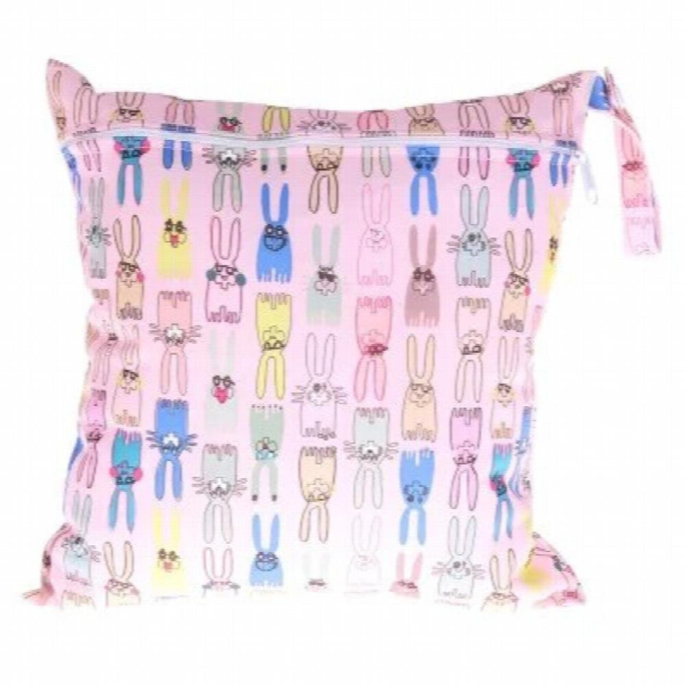 Baby Single Zipper Diaper Bags Waterproof Reusable Wet Bag for Nursing Menstrual Pad Baby 28*30cm Cloth Nappy Travel Diaper Bag