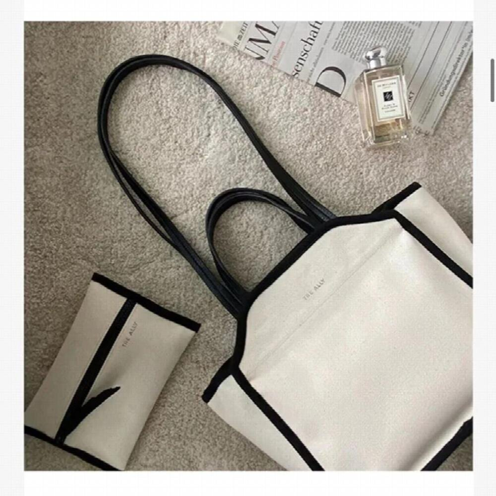 MILANCEL Diaper Bags Mom Canvas Bag Multifunction Lunch Bag Messenger Bag With Packet