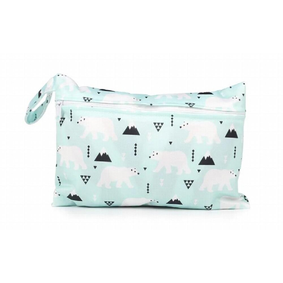 Waterproof Reusable Diaper Bag For Mom Menstrual Pads Kids Nappies Storage Printed Wetbag Maternity Stroller Wet Bag Washable