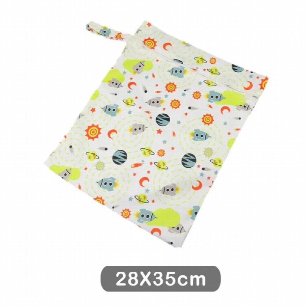 38x28cm Waterproof Baby Diaper Bags Wet Bag Reusable Washable Cloth Diaper Storage Tote Waterproof Swim Nappy Bag