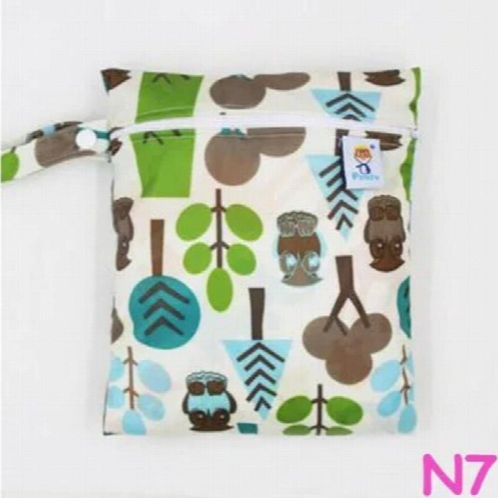 20*25CM single pocket wet bag, baby cloth diaper bag, waterproof reusable nappy bags, small size mummy dry bag