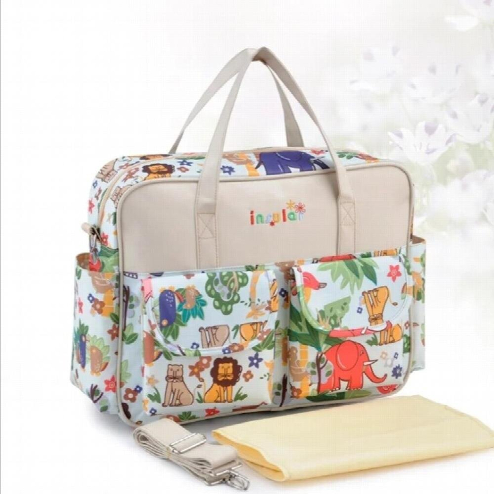 Multicolored Baby Diaper Bag Large-Capacity Fashionable Mothers Maternity Bag Baby Stroller Nappy Bag Mummy Bag