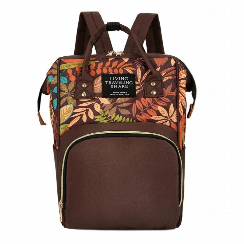 Printed Mommy Bag Casual Mother Baby Bag Maternity Pack Multifunctional Large Capacity Waterproof Antifouling Backpack