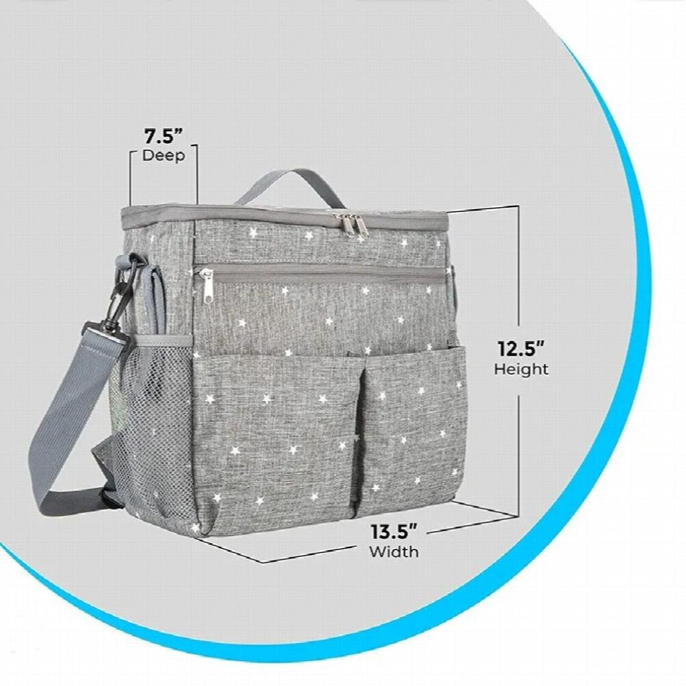 Multifunctional Nappy Bag For Mummy Baby Diaper S Backpack Maternity Stroller Gray
