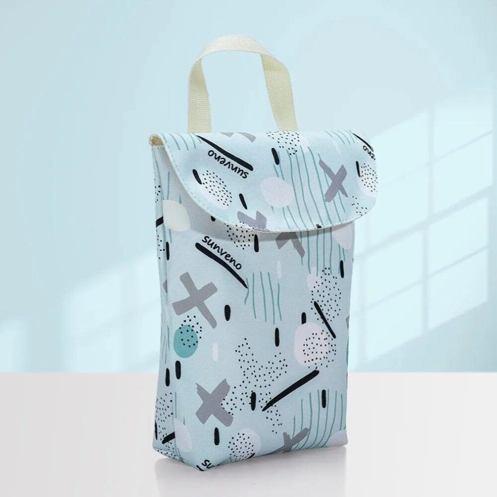 Multifunctional Baby Diaper Organizer Reusable Waterproof Prints Wet/Dry Bag Mummy Storage Bag Travel Nappy Bag
