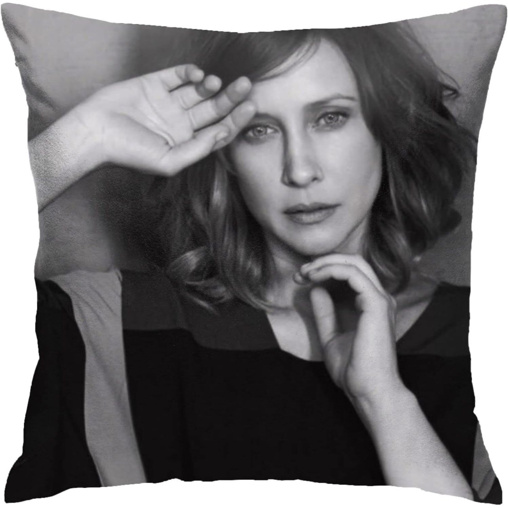Vera Farmiga Pillow Covers Double Sided Plush Pillow Cases Dorm Decor for Bedroom Living Room 18x18 inch-image-OPC-PCQMBR5-NEW