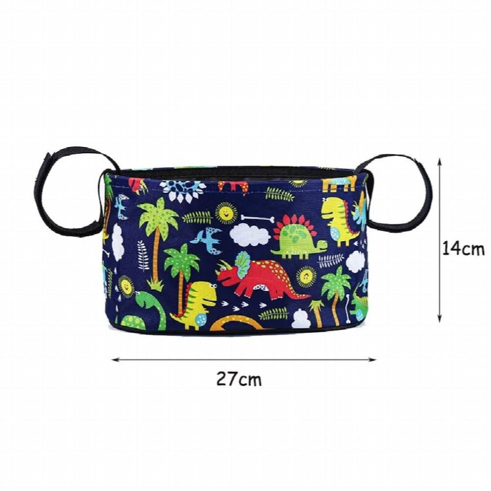 Baby Stroller Diaper Bag Organizer Pram Waterproof Bottle Cup Holder Cart Large Capacity Stroller Organizer Nappy Hanging Bags