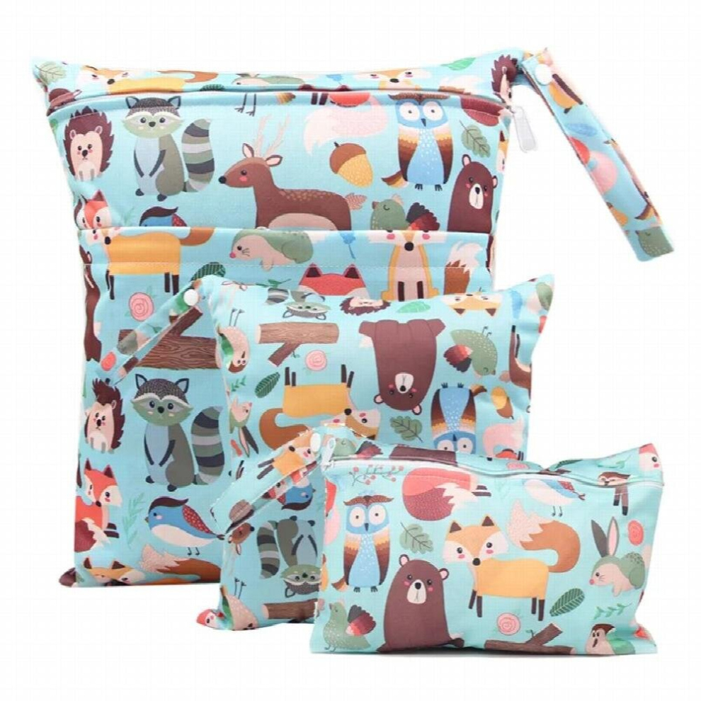 3pcs Waterptoof Reusable Diaper Bags For Baby Nappies Mini Wetbag Different Size Washable Nappy Wet Bag Maternity Stroller Bag