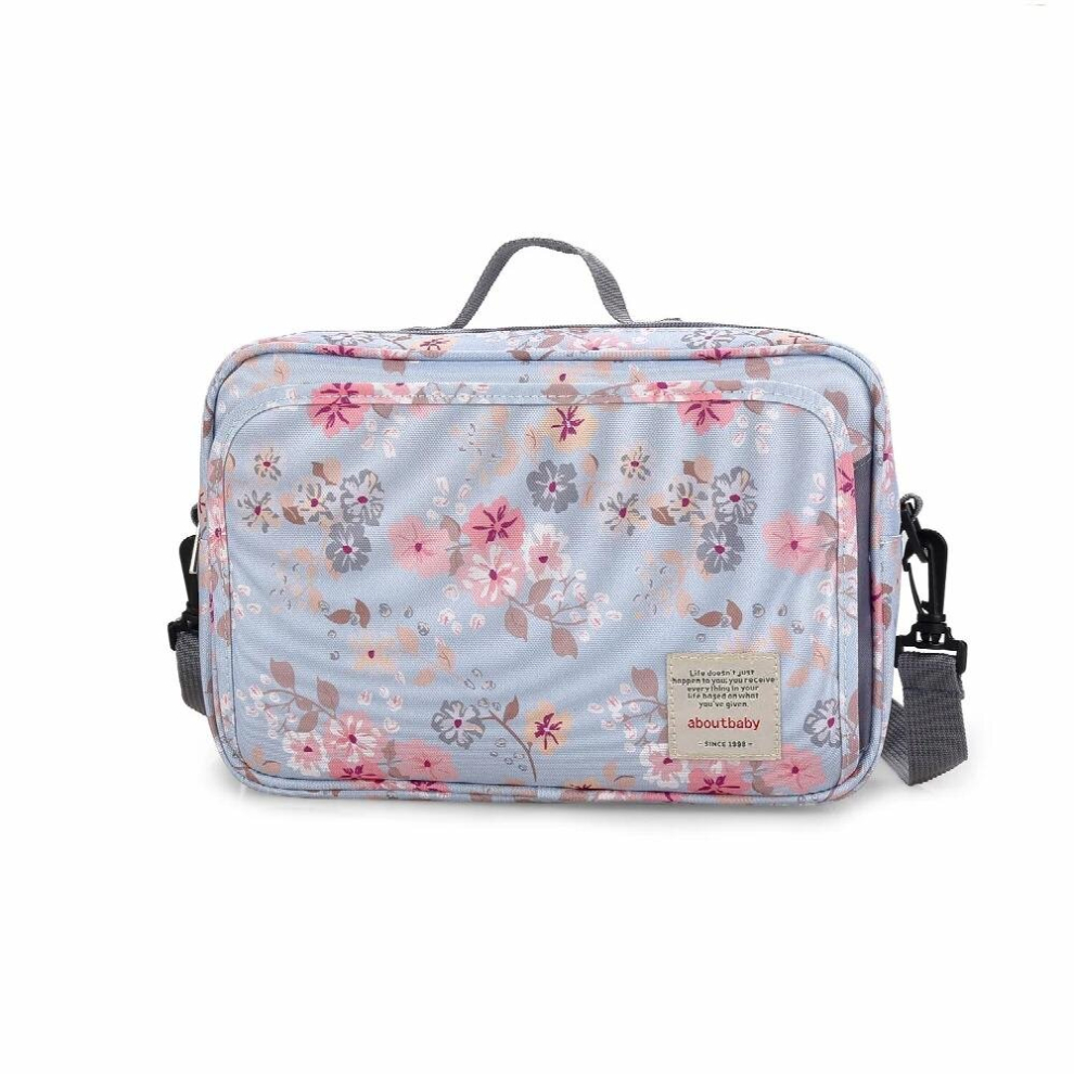 Waterproof Newborn Baby Stroller Storage Bag Diaper Pocket Cartoon Floral Print Infant Out Mommy Bag poussette pa