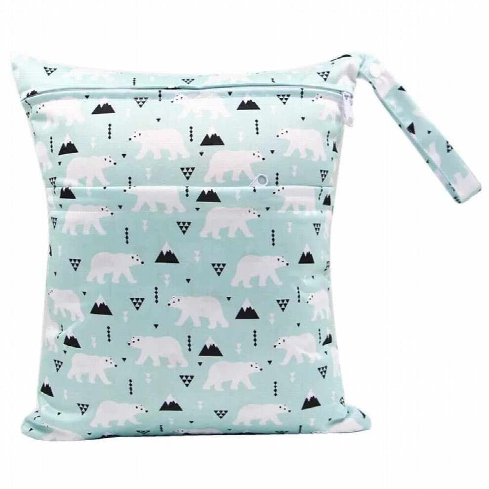 1pc Waterrproof Nappy Diaper Bags For Baby Cloth Diapers Nappies Menstrual Pads Storage Wetbag Zippered Wet Bag Maternity Bag