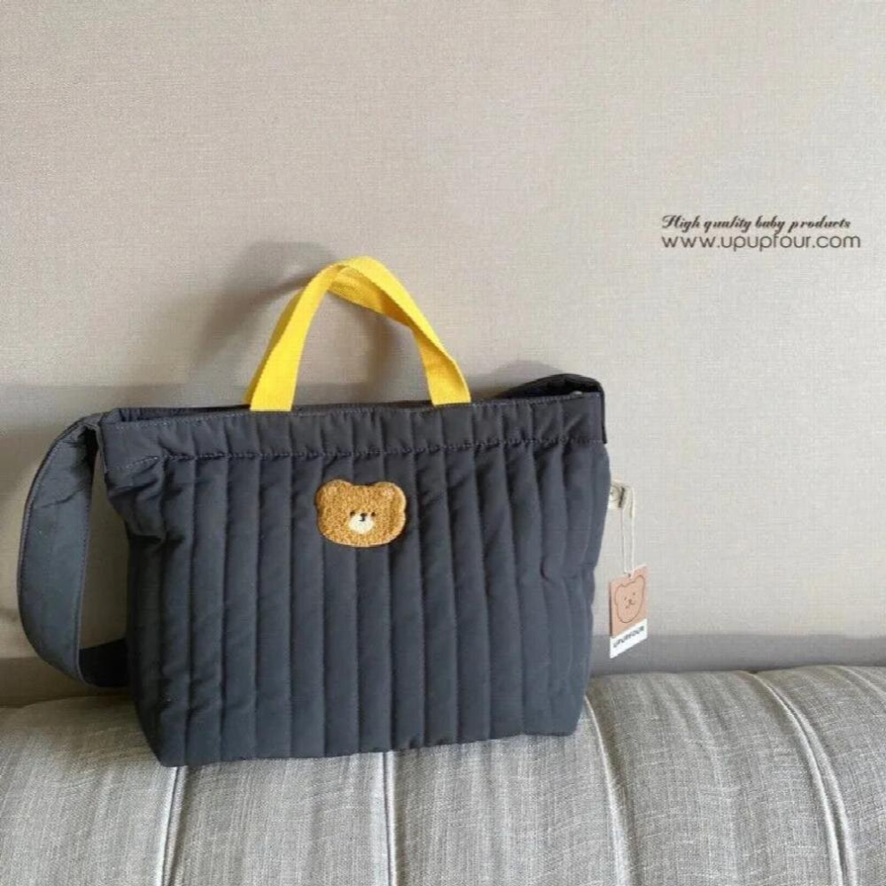 Homemade Ins Portable Shoulder Bag Multifunctional Large-capacity Quilted Embroidered Mummy Bag