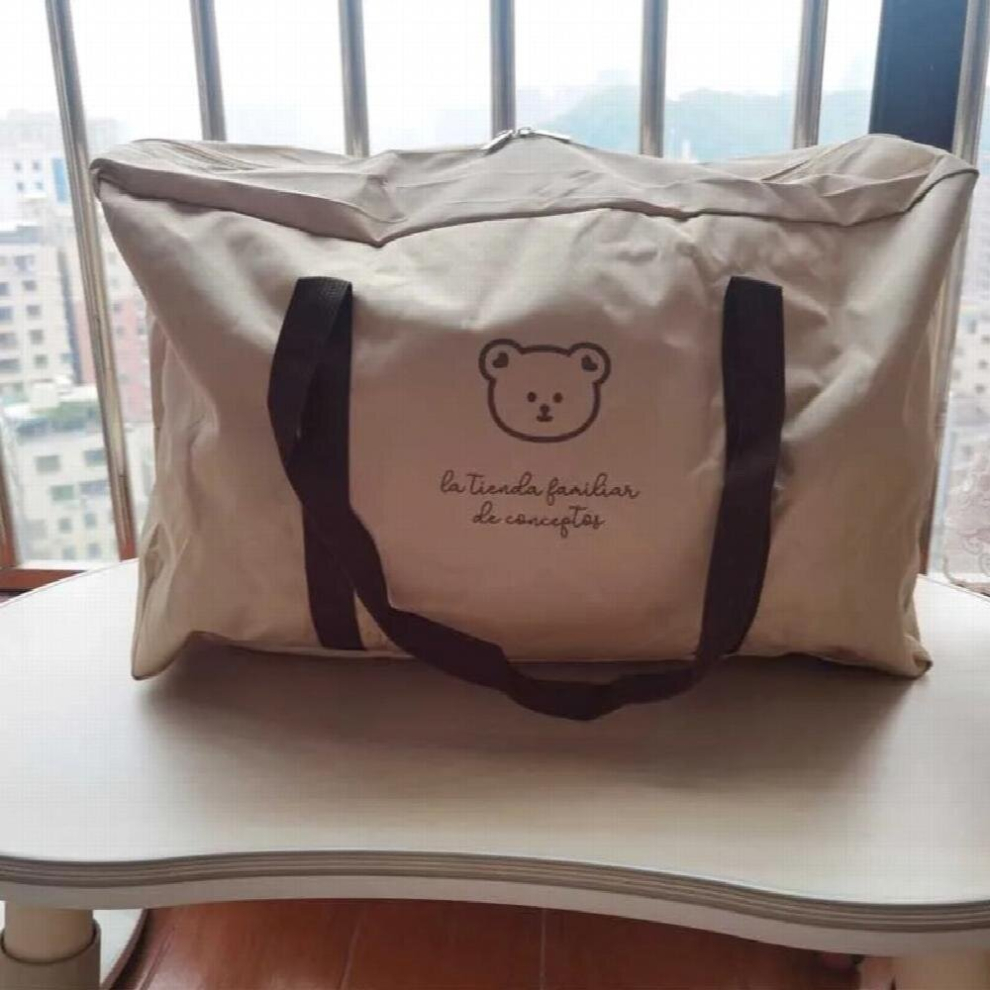 Baby Kindergarten Quilt Storage Handbag Cartoon Bear High Capacity Multifunction Storage Bag Outdoor Travel Mommy Bag