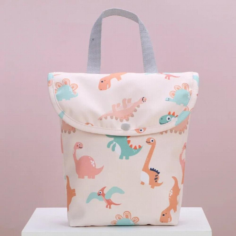 Baby Diaper Bag Organizer Reusable Waterproof Wet/Dry Cloth Bag Mummy Storage Nappy Bag for Disposable Diaper Clothing