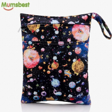 [Mumsbest]2021 Wet Bag Washable Reusable Cloth diaper Nappies Bags Waterproof Swim Sport Travel Carry bag Big Size: 40X30cm