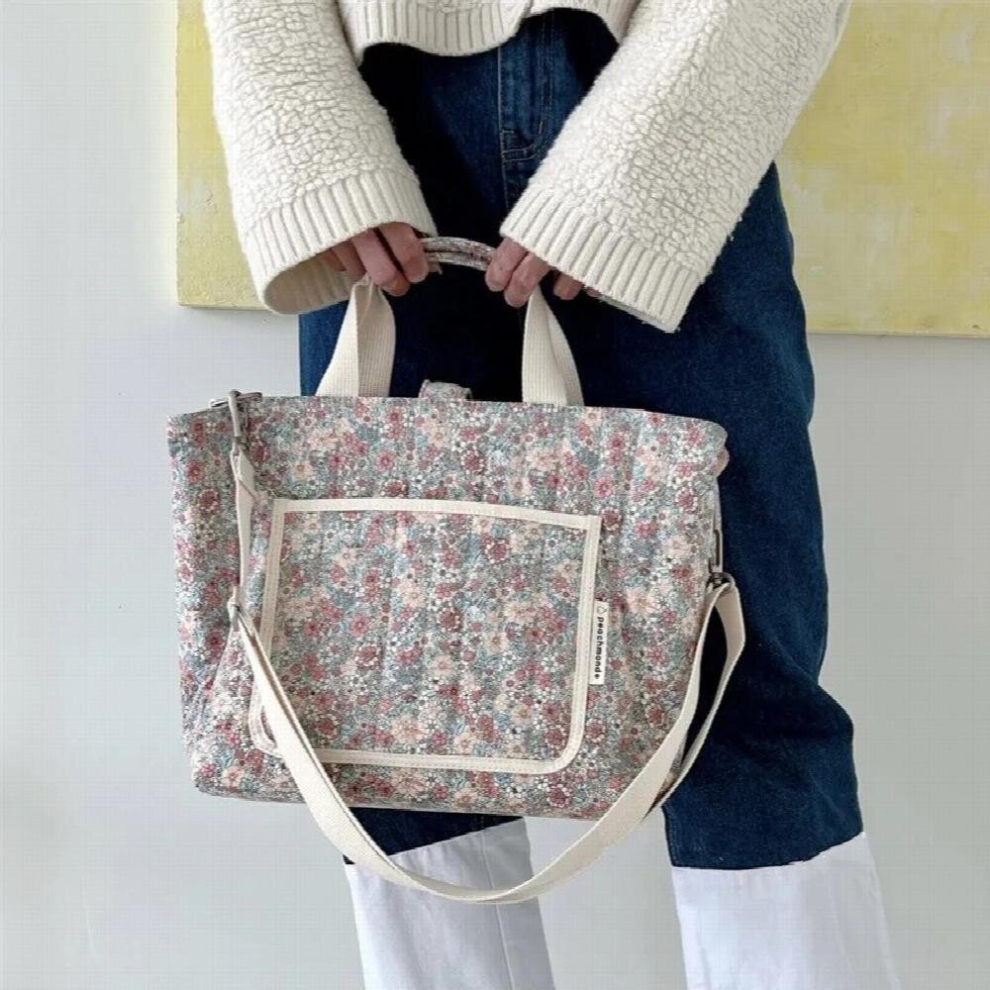 Ins Style Floral Mother and Baby Bag Large-capacity Multi-function Bag Portable Mommy Bag Shoulder Bag Baby