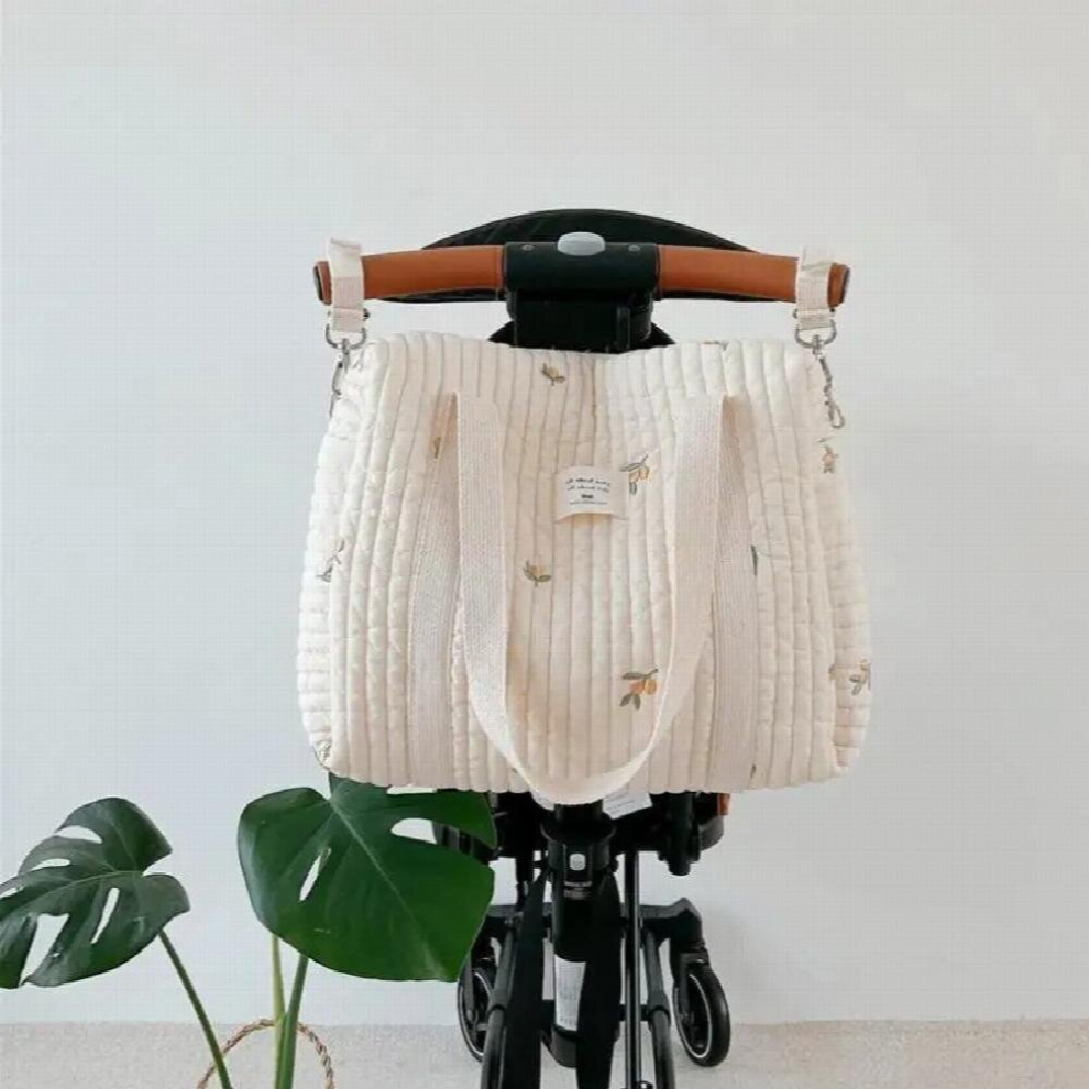 Zipper Embroidery Quilted Mommy Bag Handbag Baby Stroller Bag Diaper Milk Bottle Finishing Mother And Baby Mochila Bolsas Bolsos