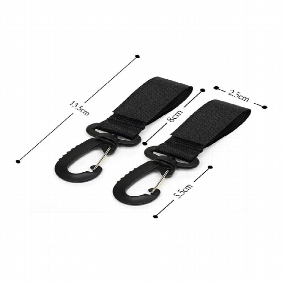2pcs Wheelchair Stroller Pram Carriage Bag Hanger Hook Baby Strollers Shopping Bag Clip Stroller Accessories Stroller Hooks