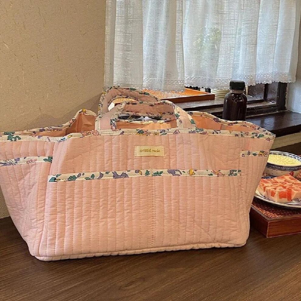 Large Capacity Baby Diaper Nappy Bag Stroller Baby Items Organizer Multifunctional Handbag Maternity Bag Mommy Travel Tote Pink