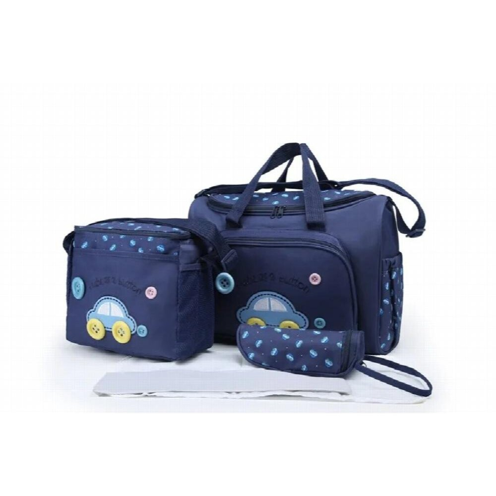 4pcs Car Mummy Maternity Diaper Bag Sets Large Capacity Baby Changing Nappy Bag Nursing Bag for Baby Care
