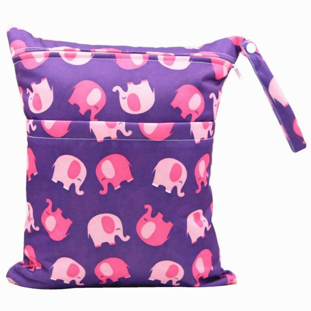 Baby Wet Bag Waterproof Mommy Nappy Diaper Bag for Stroller Reusable Portable Newborn Infant Pail Liner Pocket 30*36cm
