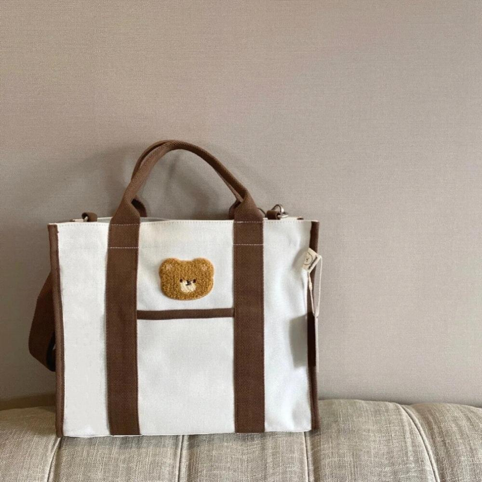 Large Capacity Diaper Bag Canvas Mommy Bag Multi-function Women Shoulder Bag Baby Stuff Organizer Stroller Nappy Bag