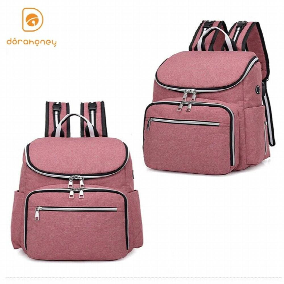 Maternity Diaper Bag USB Multi-function Mommy Bag Baby Stroller Bag Nappy Backpack for Mom Outdoor Large Capacity Baby Nappy Bag